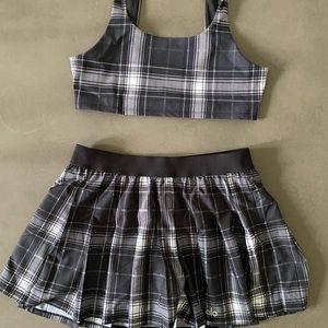 ALO Yoga Legacy Plaid Varsity Set
